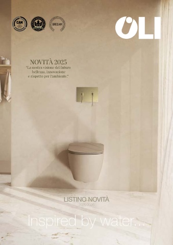 oli - listino novita sistemi bagno